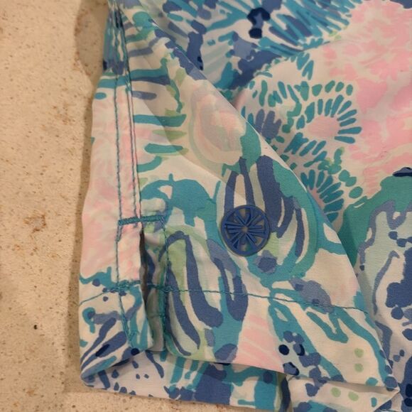 Lilly Pulitzer junior capri swim trunks with Tropical Print SZ Medium(5-7) - Picture 8 of 8